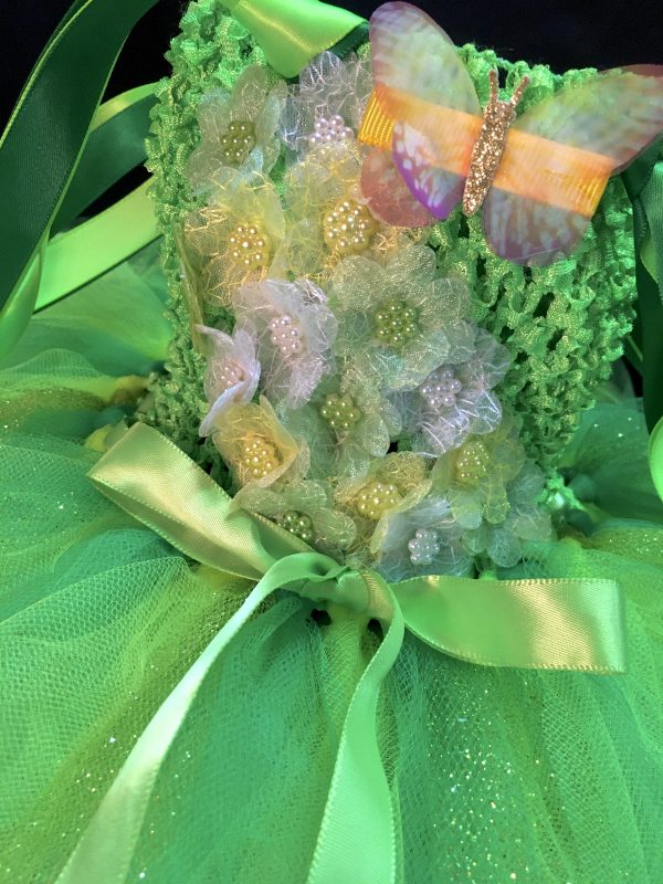 CUSTOM MADE Toddler Tutu Dress - Tinkerbell / Fairy  Sparkle Tutu Dress SIZE: 2yrs - Image 2