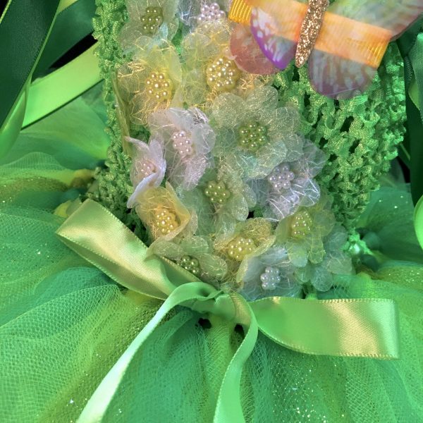 CUSTOM MADE Toddler Tutu Dress – Tinkerbell / Fairy  Sparkle Tutu Dress SIZE: 2yrs