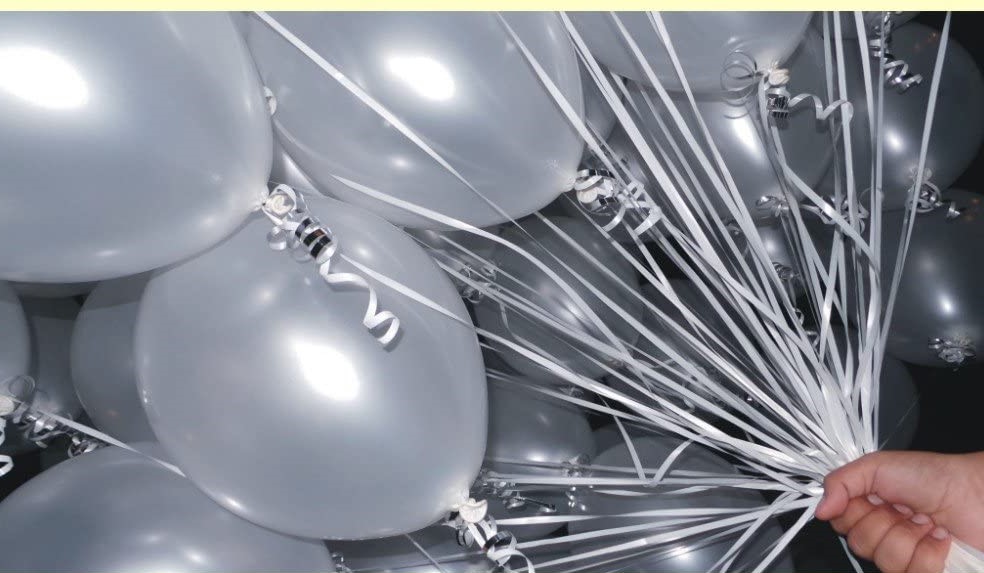 BALLOONS - Latex 12inch - 100pcs SILVER