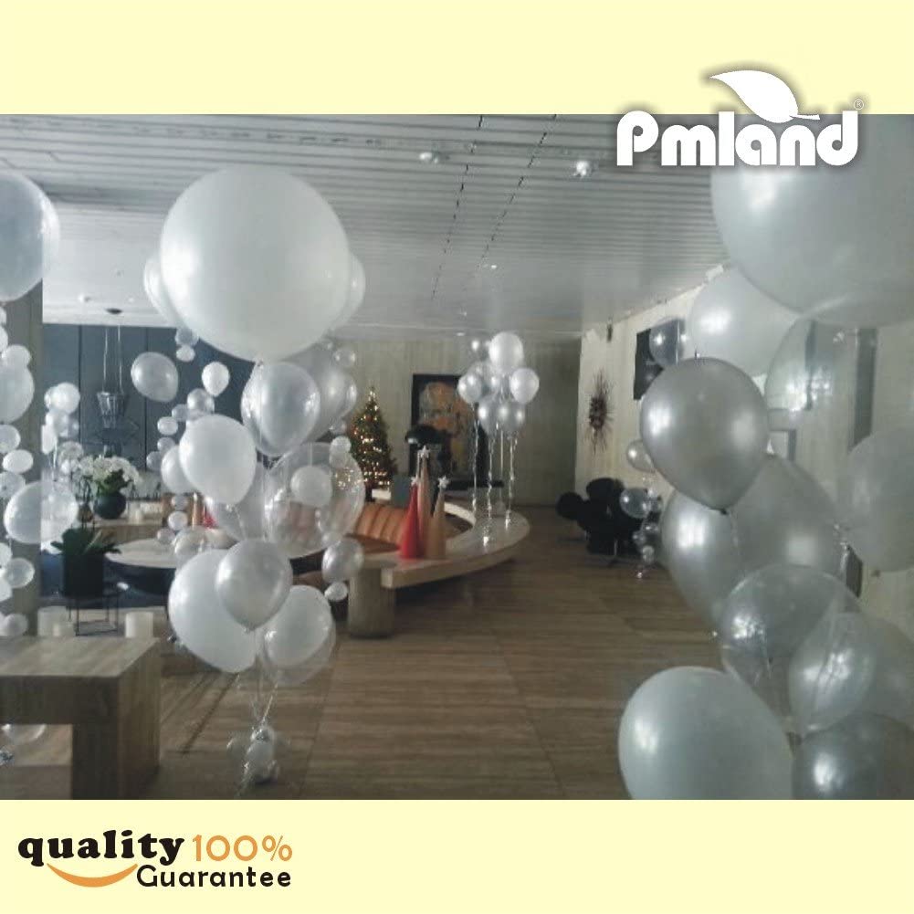 BALLOONS - Latex 12inch - 100pcs SILVER - Image 3
