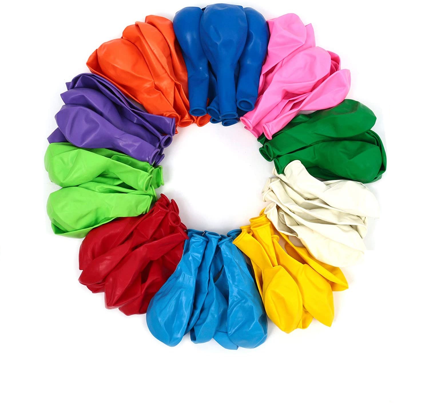 BALLOONS - Latex 12inch - 50 Pack - Assorted Colorful Balloons - Image 2