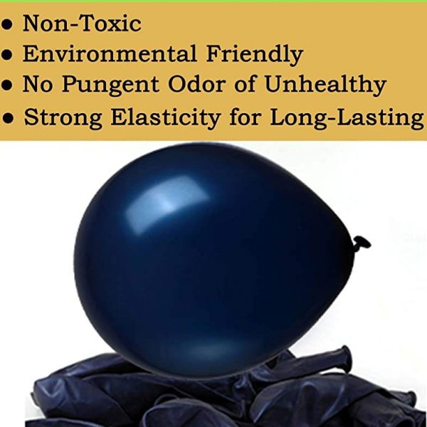 BALLOONS – Latex 12inch – 10 Pack – MIDNIGHT BLUE Balloons