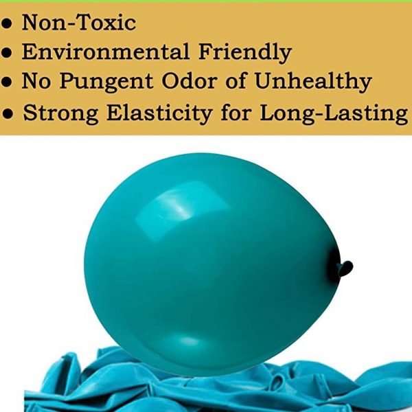 BALLOONS – Latex 12inch – 10 Pack – TURQUOISE