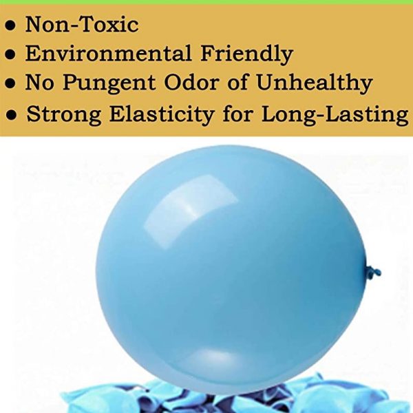 BALLOONS – Latex 12inch – 10 Pack – BABY BLUE Balloons