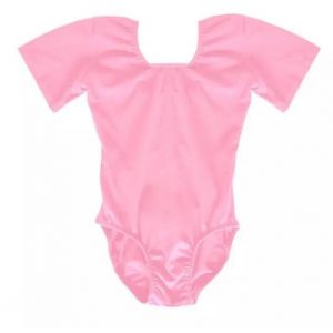 LEOTARD - Child Short Sleeve PINK LEOTARD DANCEWEAR