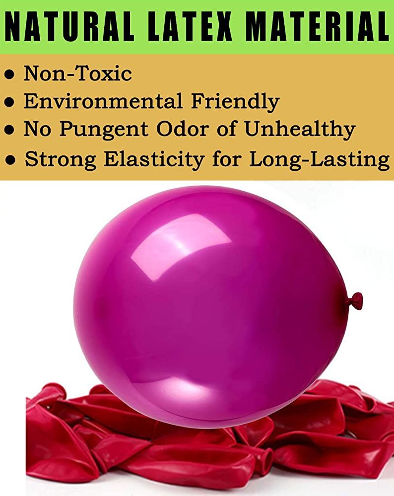 BALLOONS - Latex 12inch - 50 Pack - FUCHSIA - Image 2