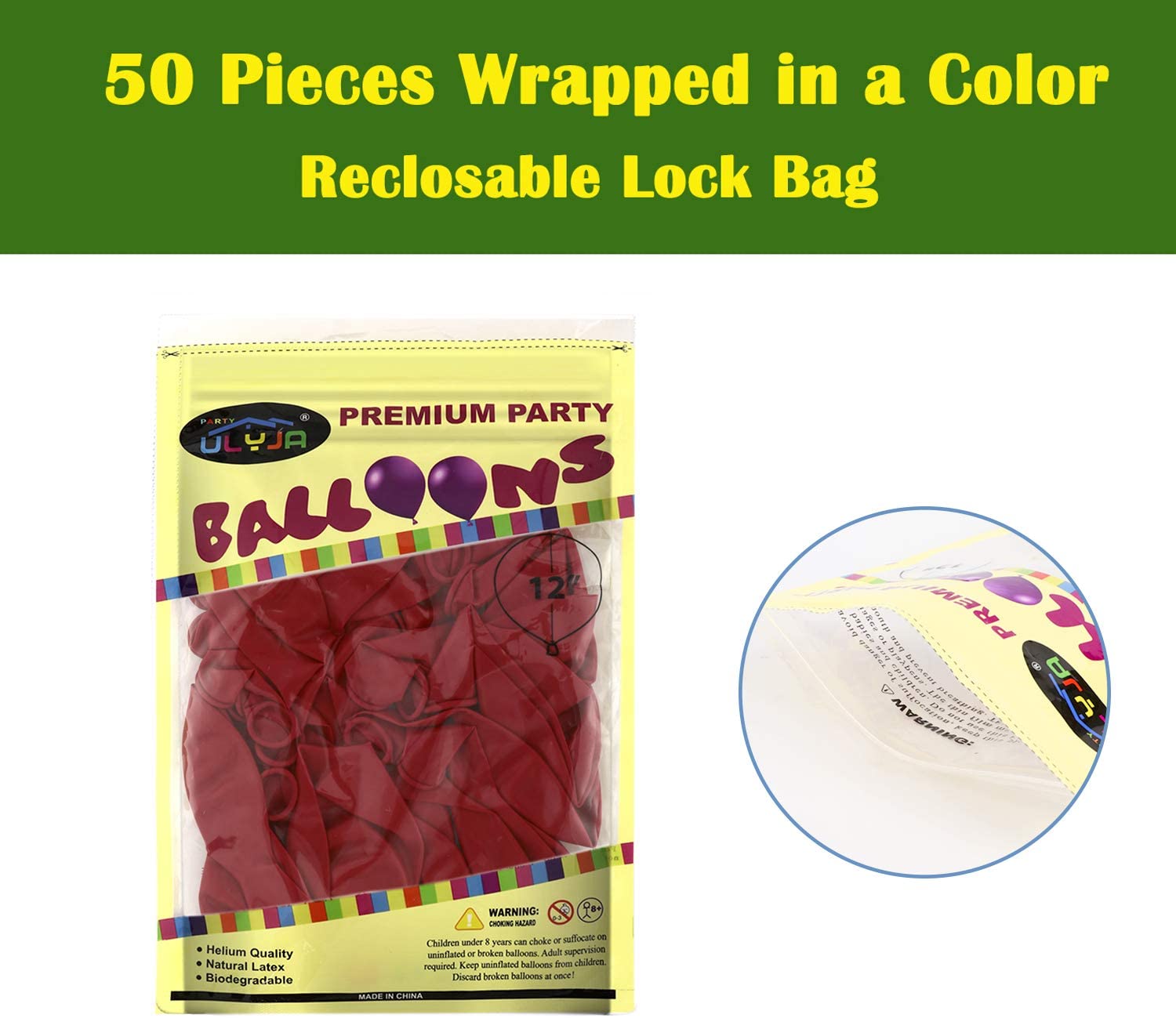 BALLOONS - Latex 12inch - 50 Pack - FUCHSIA - Image 5