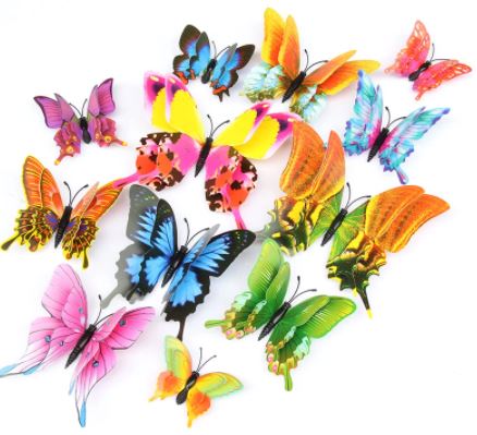 Butterfly Magnet / Wall Sticker Decoration (Double Layer) – Pteris Butterfly (A)