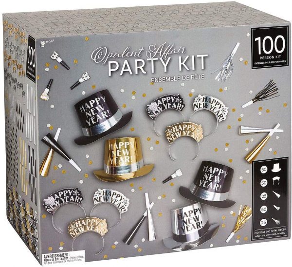 New Year's Eve - Opulent Affair New Year's Eve Party Kit for 100 persons