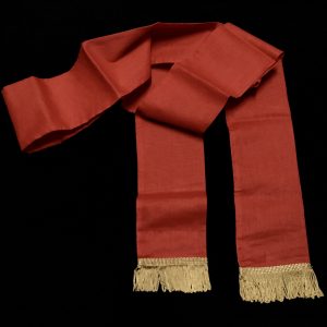 PIRATE SASH - RED-GOLD TASSEL (LONG)