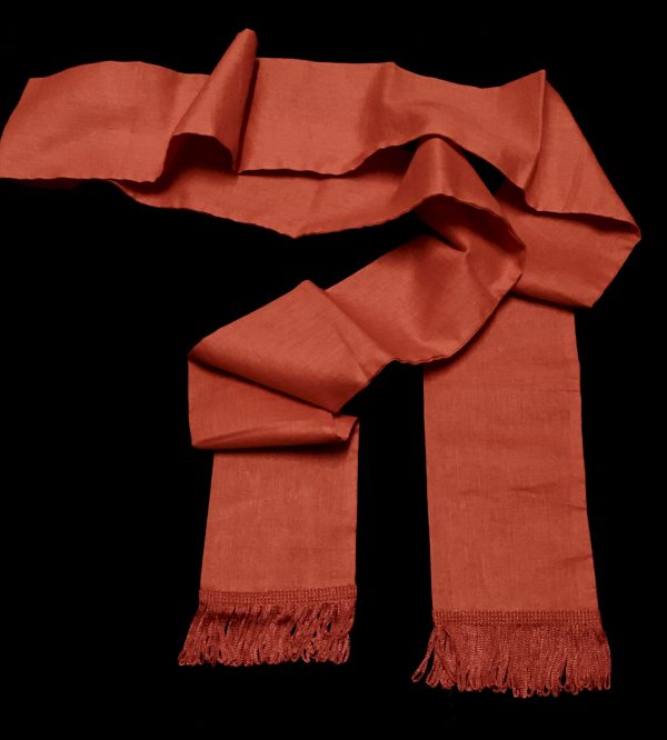 PIRATE SASH - RED-RED TASSEL (XLONG)