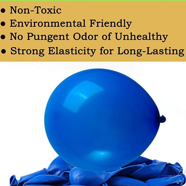 BALLOONS – Latex 12inch – 10 Pack – ROYAL BLUE Balloons