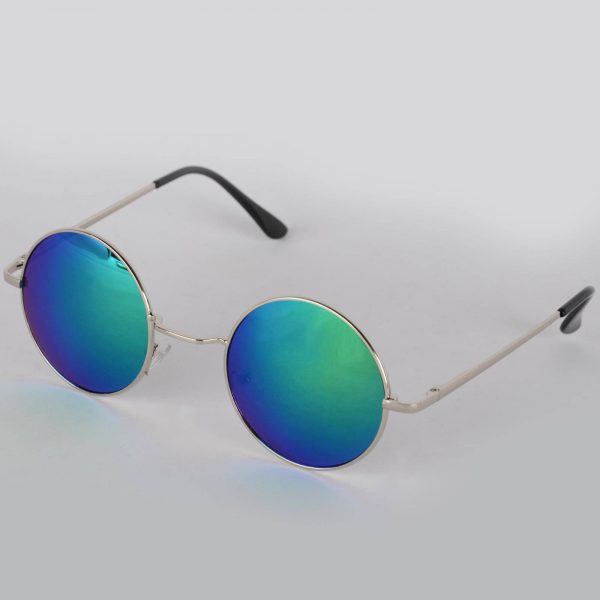 Retro Hippie Shades Round Lens Reflective - Image 4