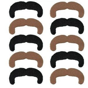 Fake Mustaches - Black & Blond 70s/Mexican Moustaches