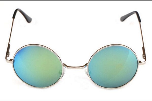 Retro Hippie Shades Round Lens Reflective - Image 9