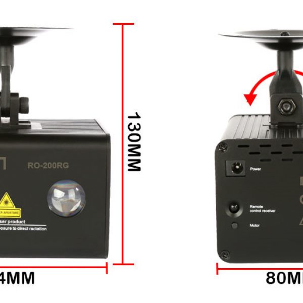 HALLOWEEN DECORATION – Mini Remote RG Aurora Laser Light Projector