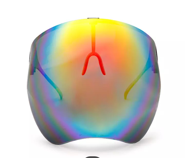 Protective Transparent Face Shield DARK IRIDESCENT