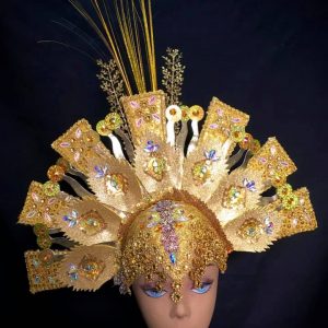Midas Touch Carnival Rhinestone Headpiece
