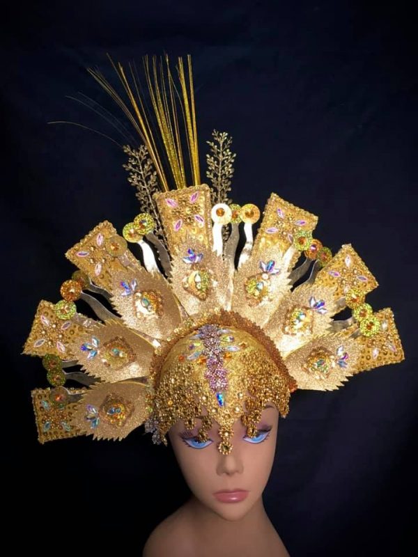 Midas Touch Carnival Rhinestone Headpiece
