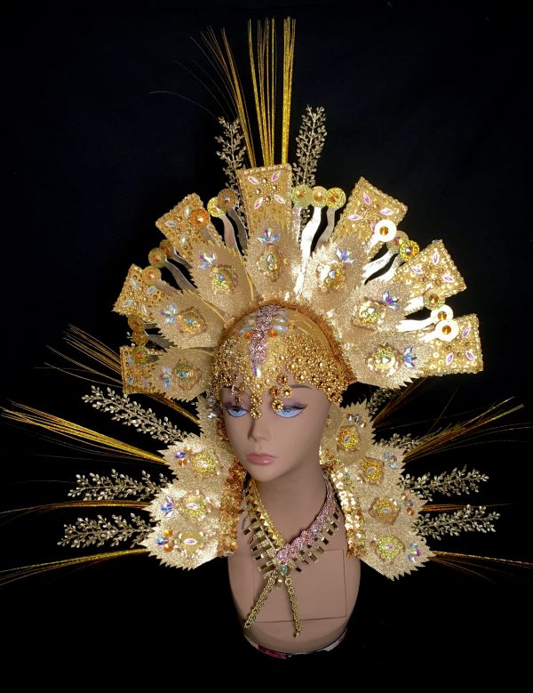 Midas Touch Carnival Rhinestone Headpiece - Image 2