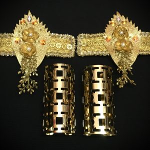 Midas Touch Carnival Rhinestone Hand and Foot Piece Set