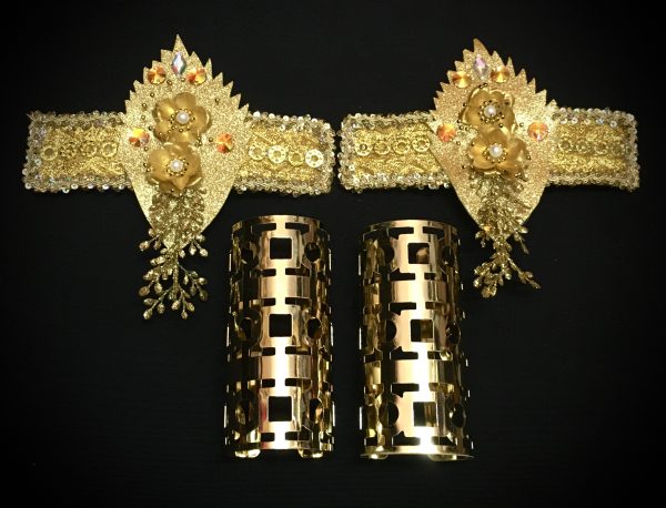Midas Touch Carnival Rhinestone Headpiece - Image 4