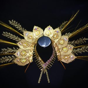 Midas Touch Carnival Rhinestone Shoulder Piece + Choker set