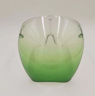 Protective Transparent Face Shield GRADIENT LIME GREEN