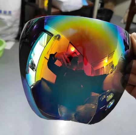 Protective Transparent Face Shield DARK IRIDESCENT - Image 2
