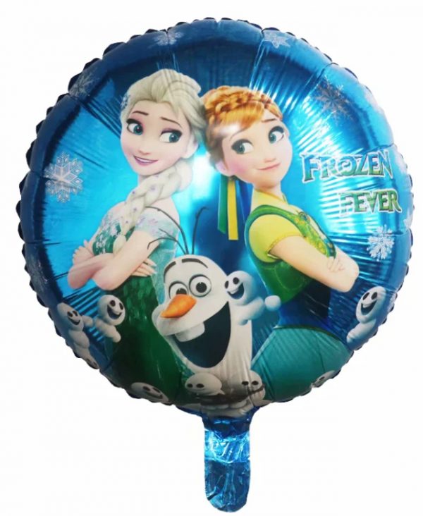 BALLOONS - Helium Balloons - Frozen Fever Princess Elsa Happy Birthday Foil Balloons - 18 inch