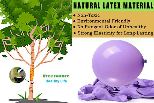 BALLOONS - Latex 12inch - 10 Pack - LILAC - Image 2