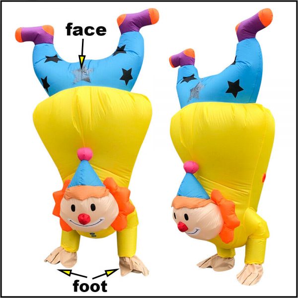 HALLOWEEN -  Inflatable Buffoon Clown Costume - Image 3