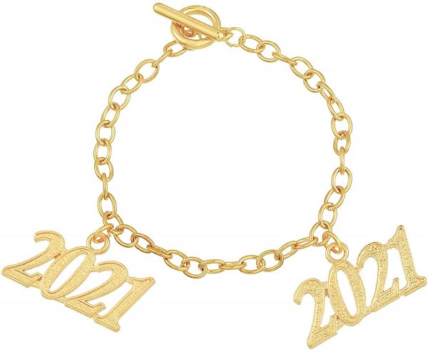 Graduation Hat Alloy Gold 2021 Year Charm for Graduation Tassel - Image 4