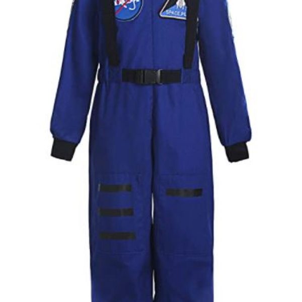 Career Day ASTRONAUT – Kids Astronaut Space Suit Costume for Kids BLUE