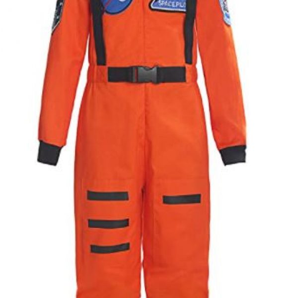 Career Day ASTRONAUT – Kids Astronaut Space Suit Costume for Kids ORANGE SIZE CHD 10