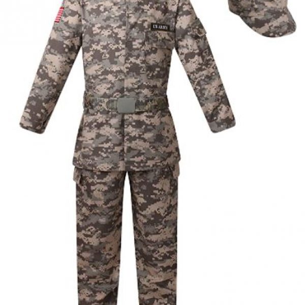 Career Day ARMY – Deluxe Kid’s Camo Combat Soldier Army Costume