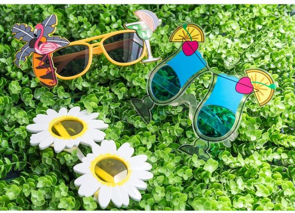 Hawaiian Luau Funny Tropical Luau Glasses - Image 4