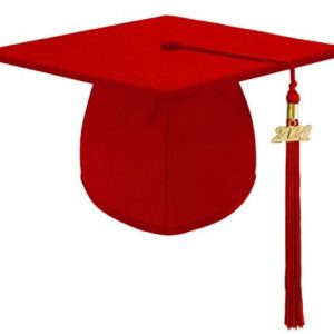 Graduation Hat-Cap (Adult) 2021 - RED