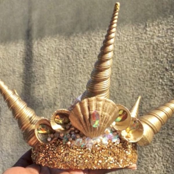 Custom made –  Hand made Mermaid Shell Crown