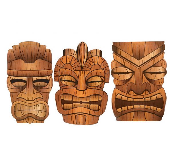 Hawaiian Tiki Jumbo Cardboard Cutouts