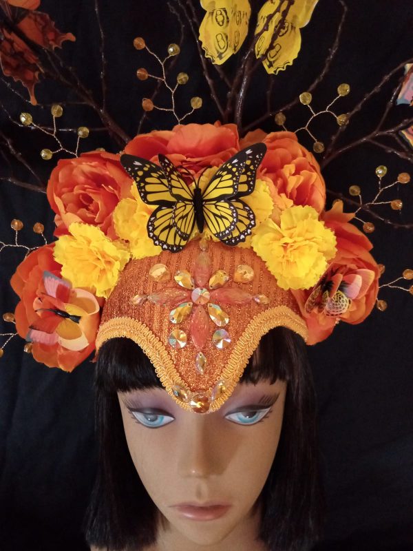 Mother Nature Butterfly Carnival Headpiece - Image 2