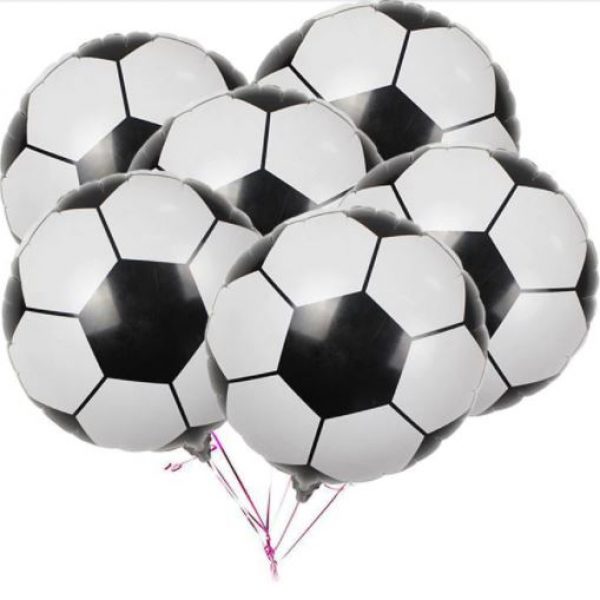 BALLOONS – Helium Balloons – 18 Inch Football Soccer Aluminum Foil Balloon