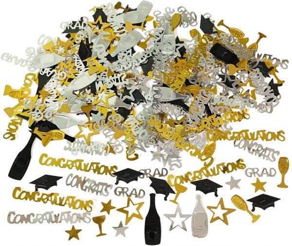PARTY DECORATIONS -  Graduation Decorations - Black and Gold - Image 5