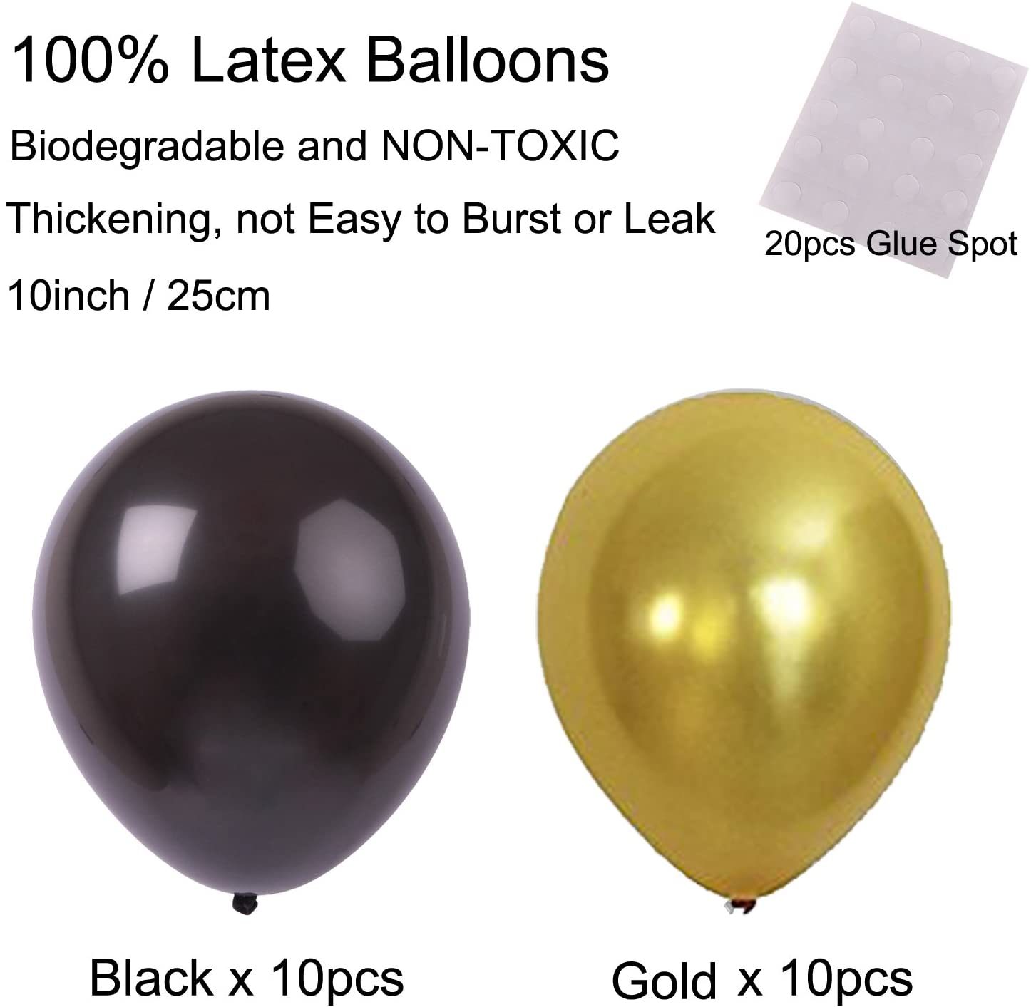 PARTY DECORATIONS -  Graduation Decorations - Black and Gold - Image 2