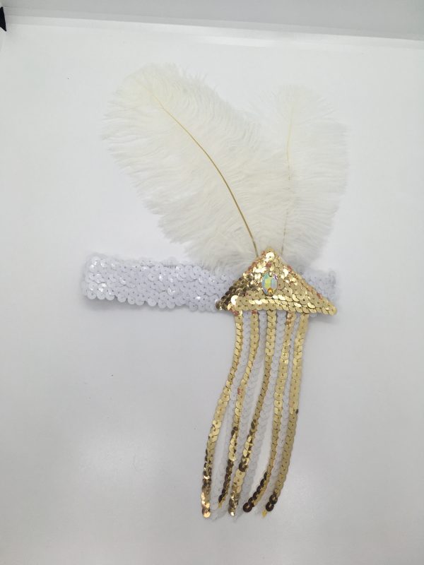 Flapper Sequin/Feather Headband – D