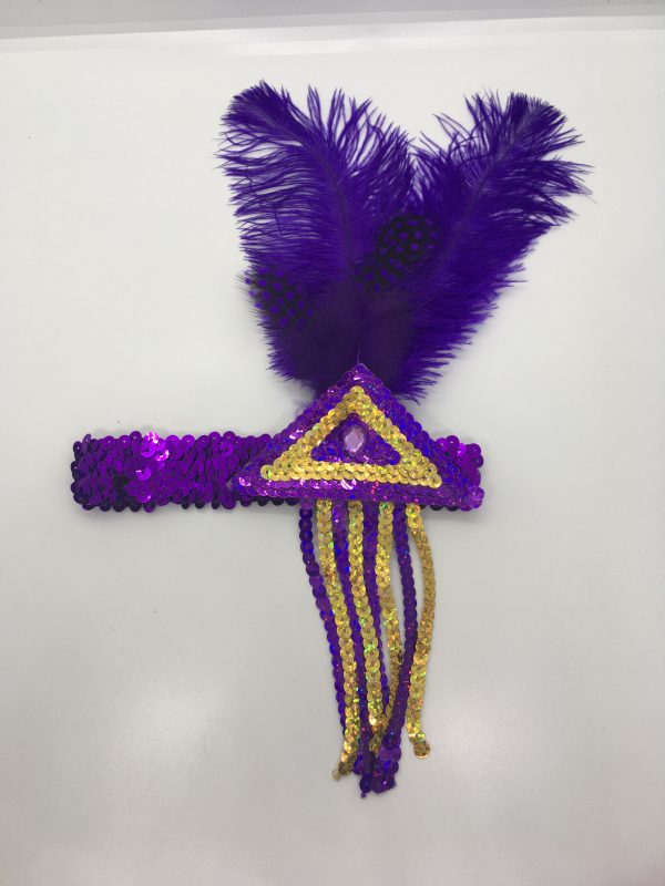 Flapper Sequin/Feather Headband – G