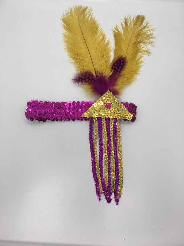 Flapper Sequin/Feather Headband – O