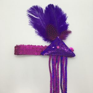 Flapper Sequin/Feather Headband – C