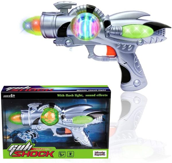 Galactic Space Infinity Blaster Pistol Toy Gun for Kids with Flashing Lights and Blasting FX Sounds - Image 3