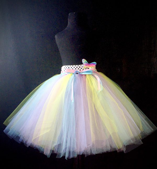 CUSTOM MADE Child tutu – Girls simple PASTEL knee length tutu Fits up to 6yrs